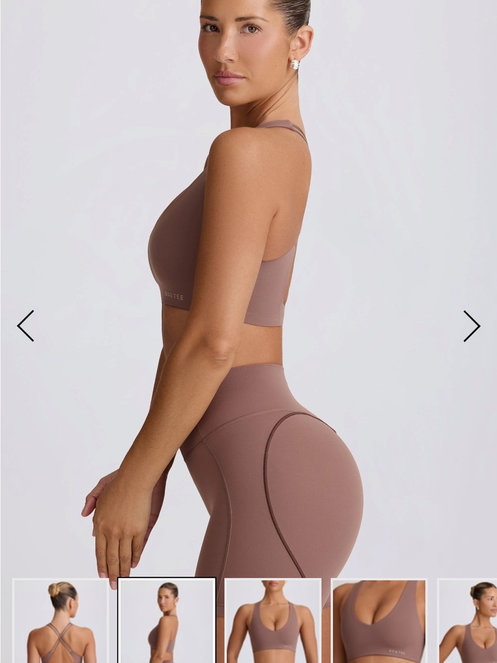 Bo + Tee soft active set in mocha
